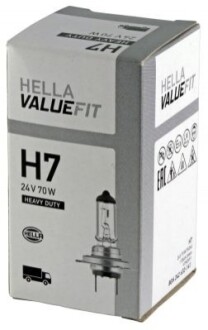 Лампа VALUEFIT H7 24V 70W PX26d 8GH 242 632-141