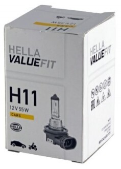 Лампа розжарювання H11 12V 55W PGJ 192 VALUEFIT, 8GH242632171