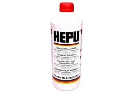 Антифриз Hepu "Antifreeze Ready Mix Red -37°C", 1.5л P900-RM12