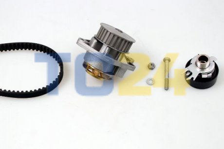 Комплект ГРМ (ремень+ролик+помпа) HEPU PK05411 (фото 1)