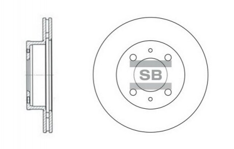 Тормозной диск (передний) SD1010