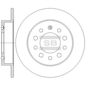 Гальмівний диск (задній) SD1083