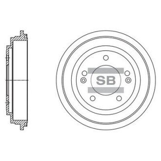 Шт. Тормозной барабан SD1130