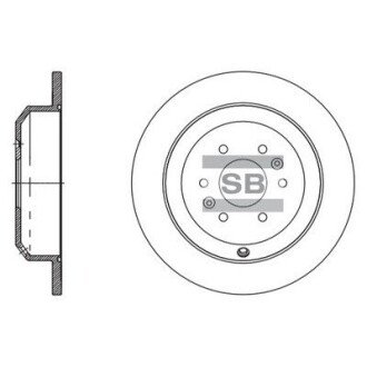 Гальмівний диск задній SD2066