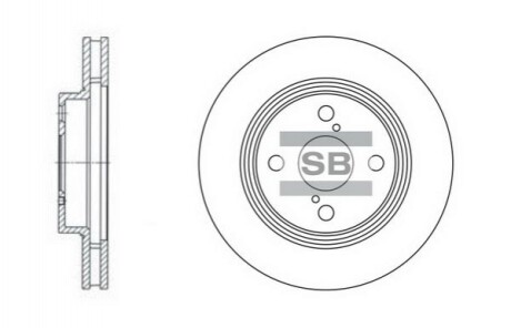 Гальмівний диск (передній) SD4006