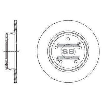 Гальмівний диск задній SD4111