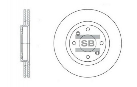 Тормозной диск передний SD5001