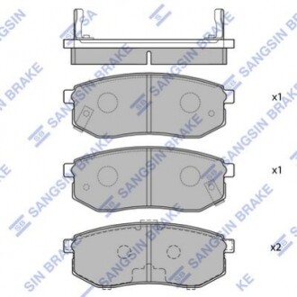 Тормозные колодки (задние) SP1054-R