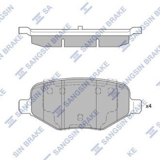 Колодка торм. диск. FORD EXPLORER 15- задн. (пр-во SANGSIN) SP1621