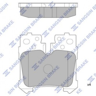 Колодки тормозные дисковые SP2301