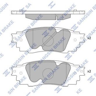 Дисковые тормозные колодки (задние) SP4091