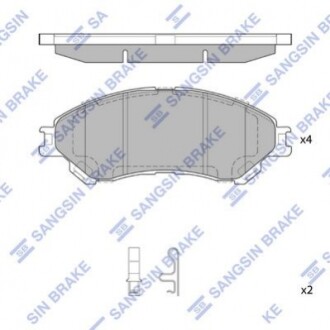 Колодки гальмівні дискові SP4212