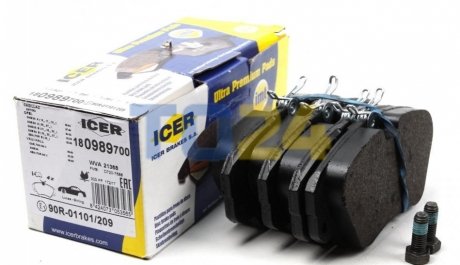 Тормозные колодки (передние) ICER 180989-700 (фото 1)