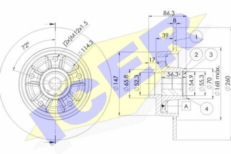 Диск тормозной 78BD4023-1