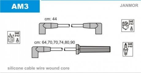 Дроти запалення, набір Janmor AM3 (фото 1)