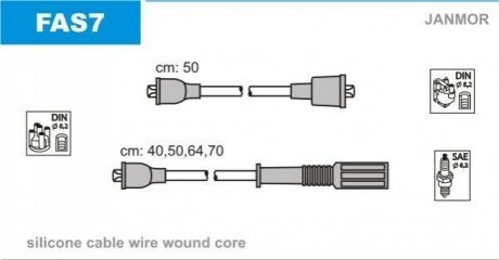 Дроти запалення, набір Janmor FAS7 (фото 1)