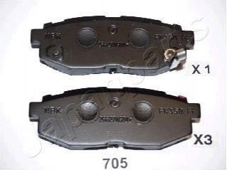 Дисковые тормозные колодки (задние) PP-705AF