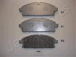 JAPANPARTS NISSAN Тормозные колодки передн. X-Trail 01- PA-154AF