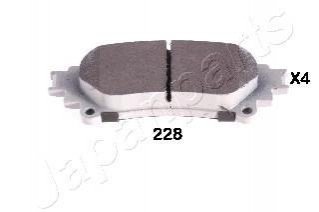 Колодки гальмівні LEXUS T. RX 09- JAPANPARTS PP228AF (фото 1)