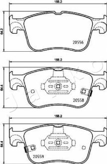 Колодки тормозные передние Ford Focus IV (18 -) (500354) JAPKO