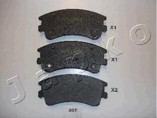 Дисковые тормозные колодки (передние) JAPKO 50307 (фото 1)