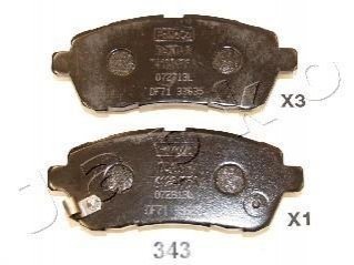 Дисковые тормозные колодки (передние) JAPKO 50343 (фото 1)