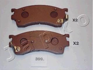 Дисковые тормозные колодки (передние) JAPKO 50399 (фото 1)