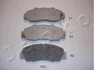 Дисковые тормозные колодки (передние) JAPKO 50432 (фото 1)