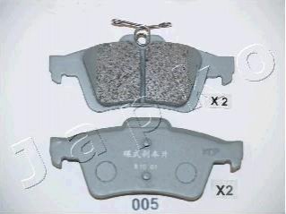 Дисковые тормозные колодки (задние) JAPKO 51005 (фото 1)