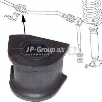 Втулка стабілізатора передня JP GROUP 1140600600 (фото 1)
