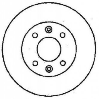 JURID RENAULT Диск гальмівний передний  R 5911 561257JC