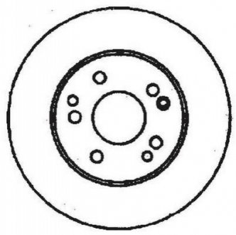 Тормозной диск (передний) Jurid 561331JC (фото 1)