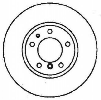Тормозной диск (передний) Jurid 561476JC (фото 1)