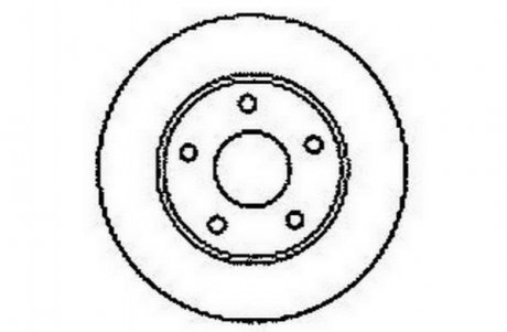 Тормозной диск (задний) Jurid 561549JC (фото 1)