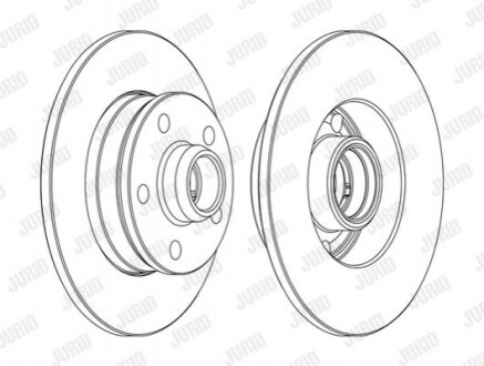 Гальмівний диск задній Seat Toledo / VW Golf / Passat / Vento 561620JC1