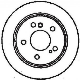 Тормозной диск (задний) Jurid 561698JC (фото 1)