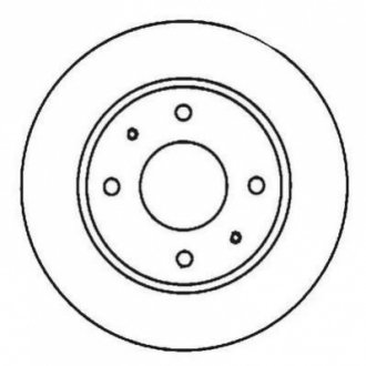 Тормозной диск (передний) Jurid 561926JC (фото 1)