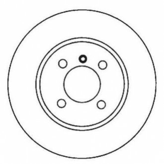 Тормозной диск (передний) Jurid 561980JC (фото 1)