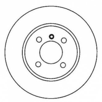 Тормозной диск (передний) Jurid 561981JC (фото 1)