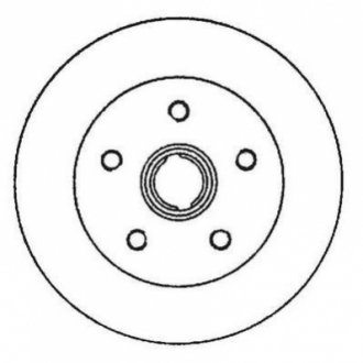 Тормозной диск (задний) Jurid 561982JC (фото 1)