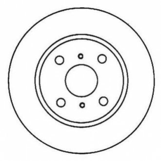 Тормозной диск (задний) Jurid 562007JC (фото 1)