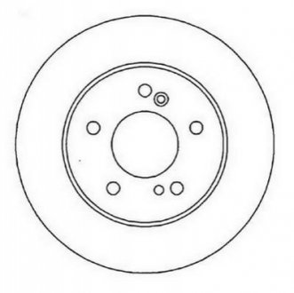 Тормозной диск (задний) Jurid 562014JC (фото 1)