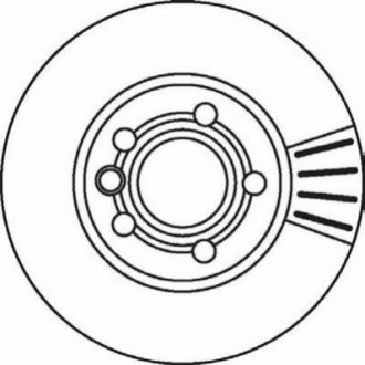 Тормозной диск (передний) Jurid 562043JC (фото 1)
