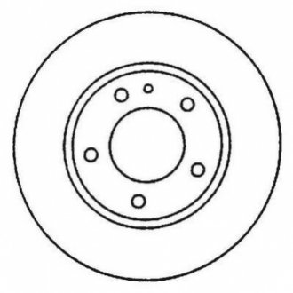 Тормозной диск (задний) Jurid 562051JC (фото 1)