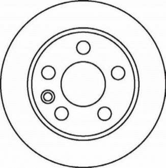 Тормозной диск (задний) Jurid 562057JC (фото 1)