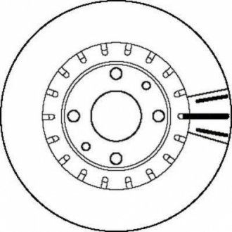 Гальмівний диск Jurid 562121J (фото 1)