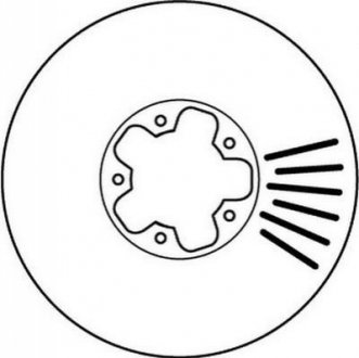 Гальмівний диск (передній) Jurid 562140JC (фото 1)