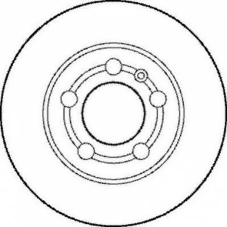 Тормозной диск (задний) Jurid 562177JC (фото 1)