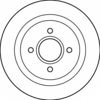 Тормозной диск (задний) Jurid 562208JC (фото 1)