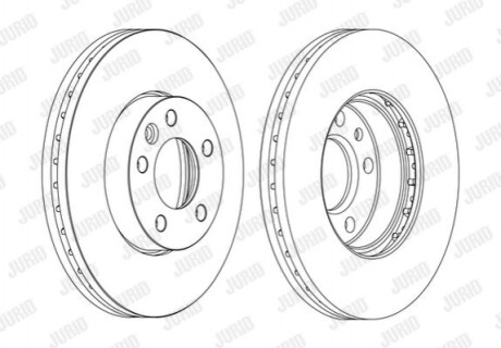 Диск гальмівний VOLKSWAGEN 562234JC1